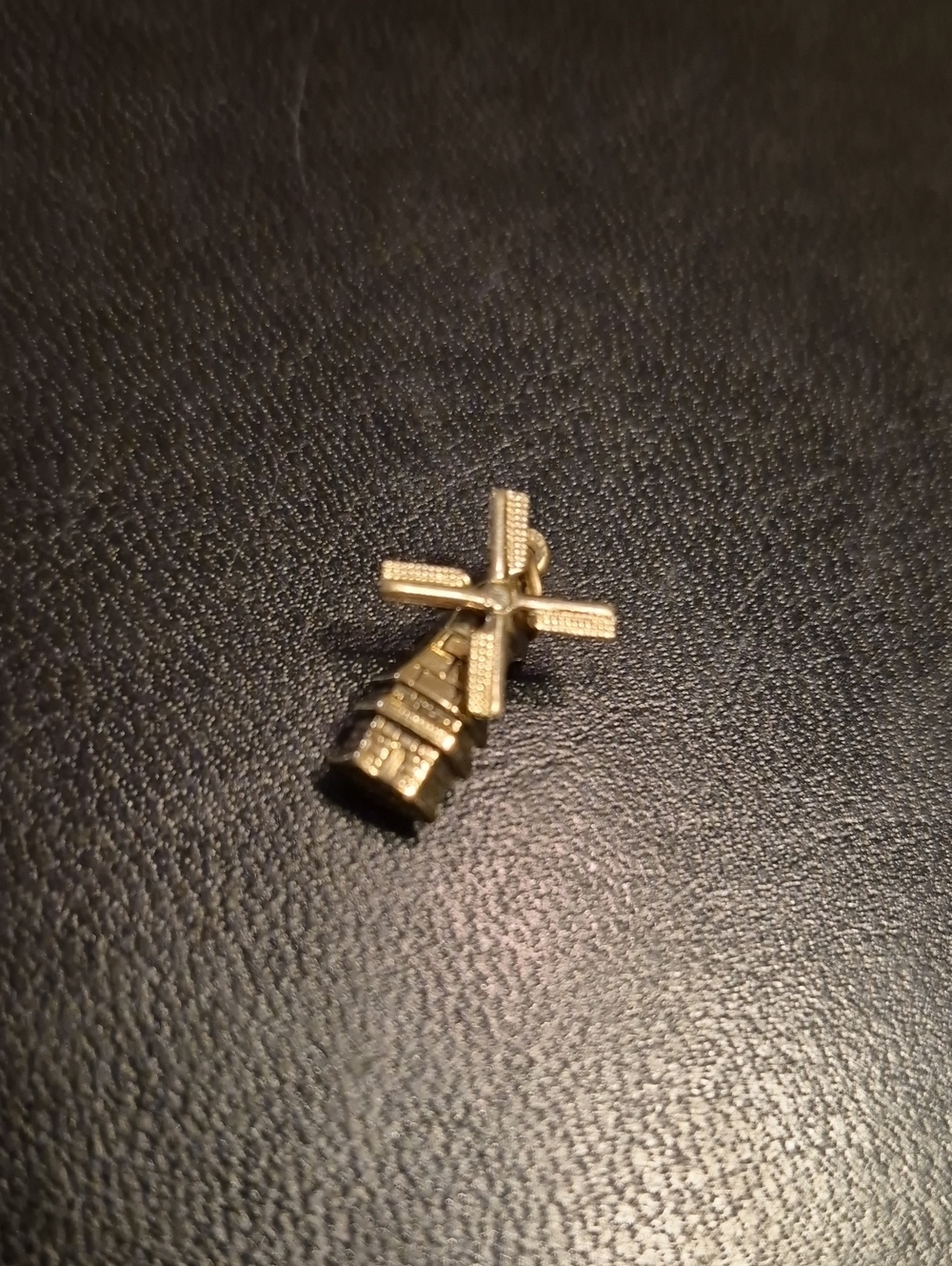 Gold 14k Windmill Pendant Charm